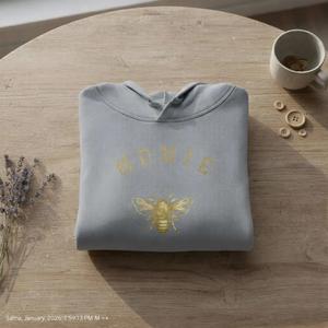 HONIE Sweat à capuche avec illustration d'abeille - Product Image 5