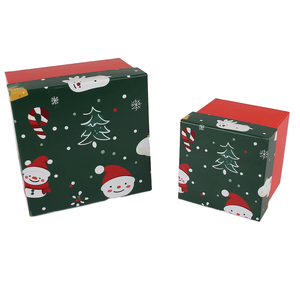 EcoRev Biodegradable Eco-Friendly Custom <b>Christmas</b> Gift <b>Boxes</b> Set Paperboard Base Lid Matt Lamination Specialty Paper for Gift - Product Image 3