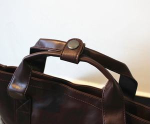 Mochila de cuero Mochila de viaje de cuero Bolsa de ordenador portátil hecha a mano para regalos de San Valentín - Product Image 4