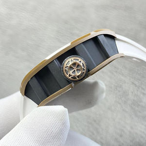 Reloj de Lujo para Hombre, Diseño Astronauta, Cerámica Marrón, Movimiento Tourbillon Esqueleto, Multifunción, Deportivo, Casual, Mecánico - Product Image 4