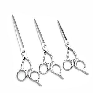 Premium Hair Cutting Scissors <b>Shears</b> Haircut Thinning Scissors for Home Salon Barber Hairdressing Medium <b>Handle</b> - Product Image 1