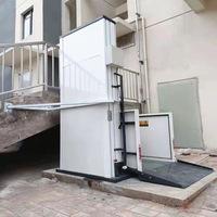 Vente directe usine : Plateforme élévatrice hydraulique électrique pour usage domestique, monte-escalier vertical sur mesure avec câble métallique