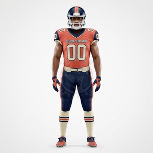 Uniformes de football américain personnalisés avec numéros de joueur pour les programmes de football des lycées, en mesh extensible - Product Image 3