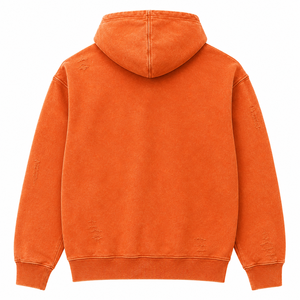 Sudadera con Capucha Moderna para Hombre, Material de Felpa Premium, Acabado Lavado, Corte Holgado, Puños Acanalados, Bolsillo Canguro, Ropa Casual Urbana - Product Image 2