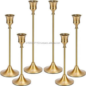 Royal <b>tall</b> brass <b>candle</b> <b>holder</b> handcrafted for upscale home decor spiritual ceremonies and old world style events - Product Image 2