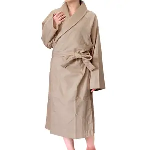[Customize] Cotton 100% Bath robe M size Belt Made in Japan Towel Fabric Pajama Kimono Women's Sleepwear Soft Bathrobe