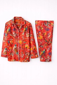 Jaipur Floral Print Cotton <b>Pajama</b> Set Women Handmade Loungewear, Summer Night <b>Suit</b> - Product Image 2