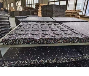 Alfombra de Goma para Piso, Revestimiento Vinílico, Antideslizante, Absorbente de Impactos, para Patio de Juegos, Exterior, Negro - Product Image 2