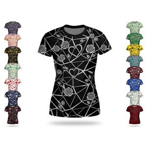 เสื้อยืดออกกำลังกายแบบสวมใส่สบาย ระบายอากาศได้ดี ยืดหยุ่น กระชับรูปร่าง เหมาะสำหรับโยคะ ฟิตเนส วิ่ง และสวมใส่ลำลอง - Product Image 1