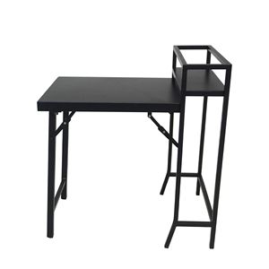 Set Bistrot Pieghevole da Esterno 3 Pezzi Nero con Tavolo e Sedie - Arredamento da Giardino - Product Image 4