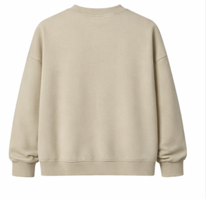 เสื้อสเวตเชิ้ตคอกลมโอเวอร์ไซส์สำหรับผู้หญิง สีพื้น ผ้าฝ้ายถัก 100% แขนยาว ระบายอากาศได้ดี ทรงปกติ เหมาะสำหรับฤดูใบไม้ร่วง เสื้อฮู้ดผู้หญิง - Product Image 5
