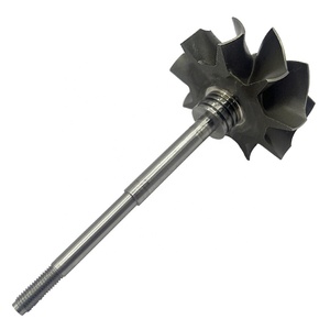 Rueda y Eje de Turbina para Turbocompresor TD06SL2, 54/61.5mm, 9 Aspas, Rodamiento de Bolas GMN, para Reparación o Reemplazo - Product Image 2