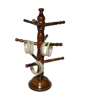 Présentoir à étages en bois de Sheesham - Support à gâteaux artisanal en noyer à 3 niveaux - Vente en gros - Product Image 3