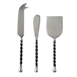 Juego de Cuchillos para Queso de Metal de Diseño Único para Regalos de Boda y Decoración de Mesa, Nuevas Herramientas Doradas de Metal para Servir Queso en Platos - Product Image 4