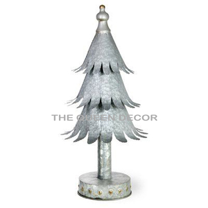 Handmade Christmas <b>Tree</b> Sculpture Good Quality Metal Wooden Base Modern Christmas Decoration Metal Handicraft <b>Led</b> <b>Lighting</b> Metal - Product Image 4