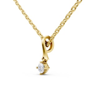 Oferta Especial: Colgante de Corazón con Diamantes en Oro de 9K para Mujer, Joyería Fina Elegante con Forma de Corazón para Novias, Compromiso - Product Image 1