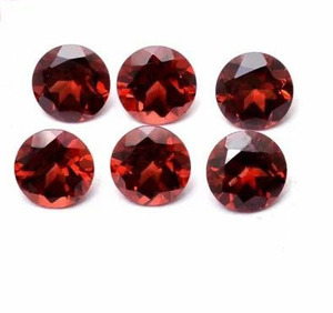 Premium Quality Natural Red Garnet 7mm Faceted Round Loose Gemstone Calibrated Buy Mozambique Garnet Bulk USA Gemstone Wholesale - Product Image 1