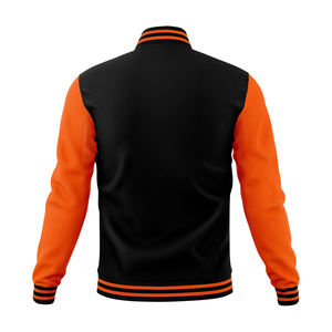 Chaqueta Deportiva Casual Varsity con Cuello Alto, Logotipo Frontal con Letras, Resistente al Viento, Transpirable, Reversible, Personalizable para Hombre - Product Image 3