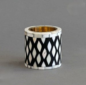 Brûleur de Bakhoor de style culturel du Moyen-Orient avec incrustations en os et résine, pour salon, ensemble Mubkhar de style farmhouse, parfum d'ambiance au meilleur prix - Product Image 1