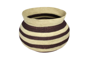 Colorful Striped <b>Plant</b> Fiber Storage <b>Baskets</b> Set Bowl Shape Eco-Friendly Home Decoration - Product Image 2