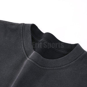 Camiseta de Estilo Urbano Moderno, Sólida, Casual, Lavada al Ácido, 100% Algodón, Ecológica, Transpirable y Ligera para Actividades al Aire Libre - Product Image 2