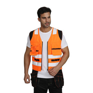 Chaleco de Seguridad Reflectante de Alta Visibilidad para Hombre, Reversible, de Lona, Impermeable, Transpirable y de Secado Rápido, Ideal para Otoño, Marca TALLIANS - Product Image 1