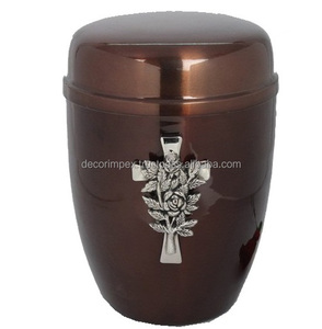 Belle urne funéraire en métal pour adulte Cuivre Bronze Aluminium Métal polonais Convient pour l'affichage dans n'importe quelle maison ou cadre - Product Image 1