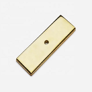 Poignées de meubles modernes en laiton bronze, plaque arrière rectangulaire, design classique durable, pour portes, tiroirs, commodes, maison et bureau - Product Image 6