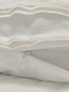Taies d'oreiller en lin pur 100% de haute qualité, fabriquées en usine, tissées, couleur unie, amovibles - Product Image 4