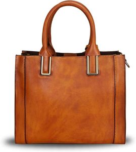 Sac fourre-tout en cuir de vachette véritable personnalisé OEM pour femmes, sac à main élégant et tendance, sac à bandoulière, vente en gros - Product Image 2