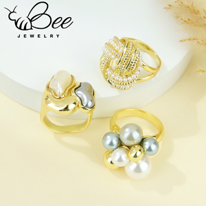 Fashionable Colored Crystal Prom <b>Rings</b> Elegant 14k Italian Designer Unique Handmade <b>Ring</b> <b>Statement</b> Jewelry for Women Party - Product Image 3