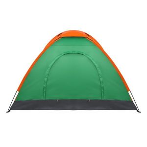 Tenda a Cupola Impermeabile per 2 Persone, Arancione e Verde, per Campeggio e Escursionismo - Product Image 1