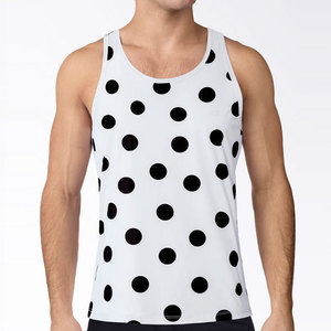 Reglan Sleeves <b>Stringer</b> Men's High Quality Wholesale Neck Cropped Design Tank Top OEM Multi Color Streetwear Fashionable 100% - Product Image 6