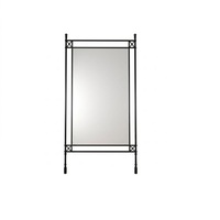 Miroir sur pied en bois d'acacia artisanal de conception haut de gamme personnalisable pour salon, bureau, chambre à coucher