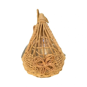 Premium Natural Rattan Bunny Shaped Storage <b>Basket</b> Cute Rabbit Woven Fruit <b>Basket</b> with Handle Suitable for Easter & Home Decor - Product Image 6