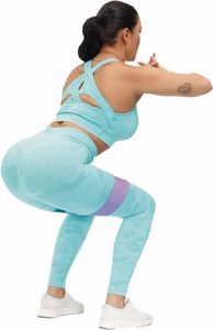 Conjunto de yoga de 2 piezas de alta calidad y gran venta para mujer, leggings de cintura alta y sujetador deportivo push-up con diseño personalizado. - Product Image 5