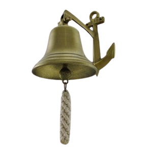 Campana Metálica Artesanal para Colgar y Decorar, Diseño Clásico para el Hogar, Exteriores, Celebraciones Navideñas - Product Image 1