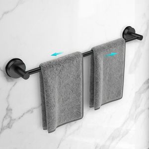 Porte-serviettes de bain mural moderne en acier inoxydable réglable de 14,6 à 24 pouces avec ventouse - Product Image 5