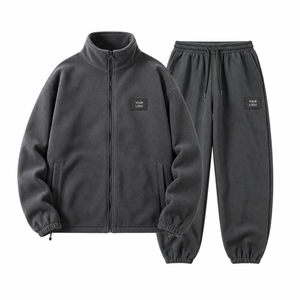 Conjunto de Chándal de Forro Polar para Hombre de Marca Personalizada, Ropa Deportiva de Invierno, Etiqueta Privada, Proveedor Mayorista OEM ODM - Product Image 4