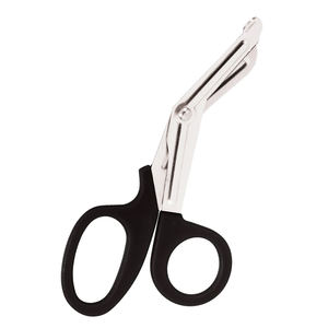 Tijeras para Traumatismos Negras, Tijeras Manuales de Emergencia Médica de Acero Inoxidable, Tijeras para Cortar Vendajes, Herramienta de Rescate de Primeros Auxilios, 1 Año - Product Image 1