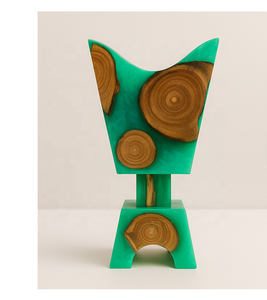 Brûleur d'encens en bois de santal artisanal moderne et écologique, porte-bakhoor, diffuseur d'aromathérapie, décoration parfumée pour la maison - Product Image 2