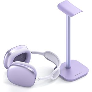 Supporto per Cuffie da Gaming in Alluminio Viola con Base Pesante, Stand da Scrivania per Auricolari e Accessori per AirPods - Product Image 1