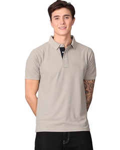 Chemises pour hommes avec logo personnalisé, grande taille, manches courtes, respirantes, imprimées par transfert thermique, polyester/coton, boutonnées devant, décontractées - Product Image 1
