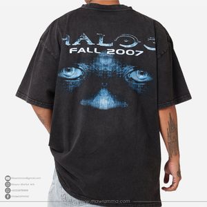 Camiseta Extra Grande con Estampado Gráfico Vintage, 100% Algodón, Impresión DTG de Alta Calidad, Ecológica, Transpirable, Estilo Urbano, Unisex, Moda de Verano - Product Image 2