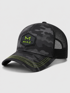หมวกเบสบอลลายพราง MIAZ ด้านหลังเป็นตาข่าย ปักโลโก้ ปรับขนาดได้ เหมาะสำหรับทุกเพศ ใช้งานกลางแจ้ง ระบายอากาศได้ดี กันน้ำ สไตล์สปอร์ต ลำลอง - Product Image 4