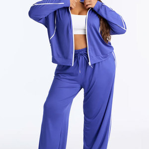Zipper Custom Made Men Women Summer Nylon Reflective Piping Shell <b>Black</b> <b>Windbreaker</b> Jacket Pants Set Easy Wear Ski Tracksuit - Product Image 5