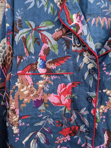 ชุดนอนผ้าฝ้ายพิมพ์ลายบล็อกด้วยมือ 100% สุดนุ่มเบาสบาย พร้อมเชือกผูกเอวสำหรับผู้หญิง ขายดีประจำปี 2026 - Product Image 5