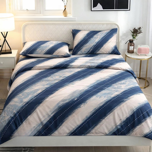 Drap-housse Premium Comfort Pleasure King |   Literie de style hôtelier en coton épais |   Drap de lit avec 2 taies d'oreiller - Product Image 1