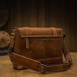 Porte-documents en cuir pour homme, sac messager en cuir, sac pour ordinateur portable 14 pouces, porte-documents en cuir pour homme LLB-0343 - Product Image 3