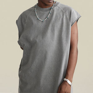 Débardeurs sans manches pour hommes, haute qualité, coupe oversize, personnalisables, très demandés - Product Image 4